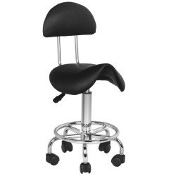 Silla de cosmética 6001 negra Silla de cosmética 6001 negra