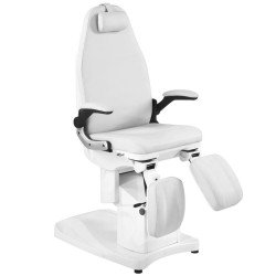 Silla de podología electro azzurro 709a 3 fuerte blanca Silla de podología electro azzurro 709a 3 fuerte blanca