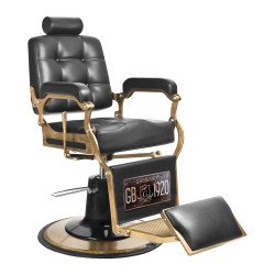 Silla de barbero Gabbiano Boss negra Silla de barbero Gabbiano Boss negra