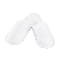 Terry pantuflas llenas de blanco Terry pantuflas llenas de blanco