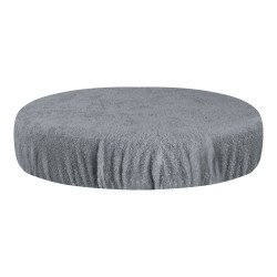 CUBIERTA DE TERCIOPELO GRIS PARA TABURETE CUBIERTA DE TERCIOPELO GRIS PARA TABURETE