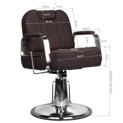 Silla de barbero Gabbiano brown stern Silla de barbero Gabbiano brown stern