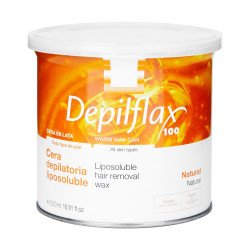 Depilflax cera depilatoria puede 500ml natural