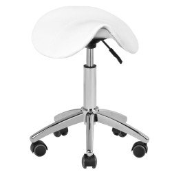 Taburete de cosmética AM-302 blanco Taburete de cosmética AM-302 blanco