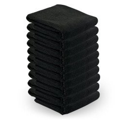 Toalla de microfibra 73x40cm 10pcs negra Toalla de microfibra 73x40cm 10pcs negra