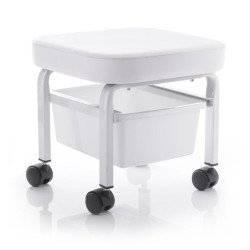 Cosmetic pedicure stool with a container Cosmetic pedicure stool with a container