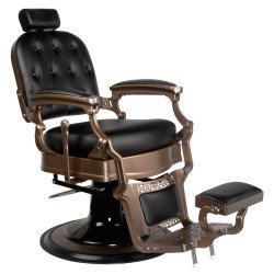Vieja silla de barbero negra Ernesto Gabbiano