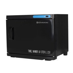 Calentador de toallas de mano con esterilizador uv-c de 23l negro Calentador de toallas de mano con esterilizador uv-c de 23l negro