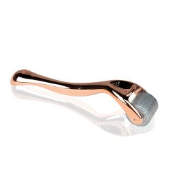Rollador dérmico para mesoterapia rosa dorado 0.75 mm 192 agujas de titanio Rollador dérmico para mesoterapia rosa dorado 0.75 mm 192 agujas de titanio