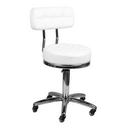 Taburete cosmético am-877 blanco Taburete cosmético am-877 blanco