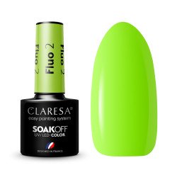 CLARESA Esmalte de uñas híbrido FLUO 2 - 5g CLARESA Esmalte de uñas híbrido FLUO 2 - 5g