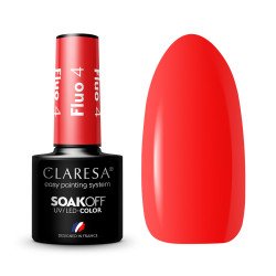 CLARESA Esmalte de uñas híbrido FLUO 4 -5g CLARESA Esmalte de uñas híbrido FLUO 4 -5g