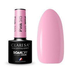 CLARESA Esmalte de uñas híbrido PINK 513 -5g CLARESA Esmalte de uñas híbrido PINK 513 -5g