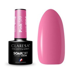 CLARESA Esmalte de uñas híbrido PINK 519 -5g CLARESA Esmalte de uñas híbrido PINK 519 -5g