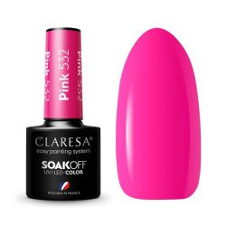 CLARESA Esmalte de uñas híbrido PINK 532 -5g CLARESA Esmalte de uñas híbrido PINK 532 -5g