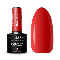 CLARESA Esmalte de uñas híbrido ROJO 412 -5g CLARESA Esmalte de uñas híbrido ROJO 412 -5g