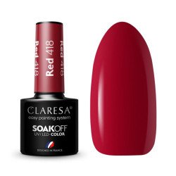 CLARESA Esmalte de uñas híbrido ROJO 418 -5g CLARESA Esmalte de uñas híbrido ROJO 418 -5g