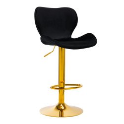 TABURETE DE BAR QS-B15 VELVET NEGRO TABURETE DE BAR QS-B15 VELVET NEGRO