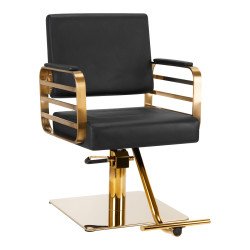 SILLA DE PELUQUERÍA GABBIANO AVILA NEGRO DORADO SILLA DE PELUQUERÍA GABBIANO AVILA NEGRO DORADO