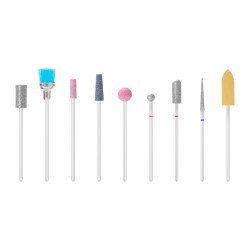 SET DE BROCAS PARA TALADRO DE UÑAS MEZCLA 9 PCS. SET DE BROCAS PARA TALADRO DE UÑAS MEZCLA 9 PCS.