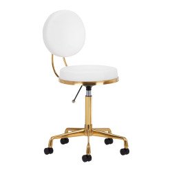 TABURETE COSMÉTICO H5 BLANCO DORADO TABURETE COSMÉTICO H5 BLANCO DORADO