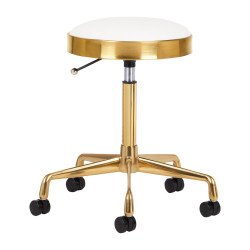 TABURETE COSMÉTICO H7 BLANCO DORADO TABURETE COSMÉTICO H7 BLANCO DORADO