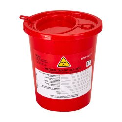 CONTENEDOR DE RESIDUOS MÉDICOS 0.7 L ROJO CONTENEDOR DE RESIDUOS MÉDICOS 0.7 L ROJO