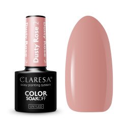 CLARESA Esmalte de uñas híbrido ROSA POLVORIENTO 2 -5g CLARESA Esmalte de uñas híbrido ROSA POLVORIENTO 2 -5g