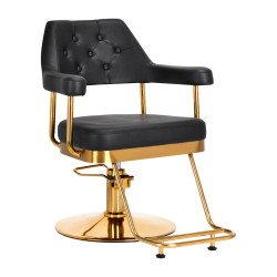 Silla de peluquería Gabbiano Granda oro negro Silla de peluquería Gabbiano Granda oro negro