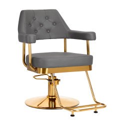 Silla de peluquería Gabbiano Granda oro gris Silla de peluquería Gabbiano Granda oro gris
