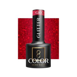 OCHO NAILS Esmalte de uñas híbrido con glitter G10 -5 g OCHO NAILS Esmalte de uñas híbrido con glitter G10 -5 g