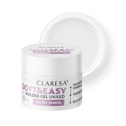 Gel de construcción Claresa Soft&Easy gel blanco lechoso 90g Gel de construcción Claresa Soft&Easy gel blanco lechoso 90g