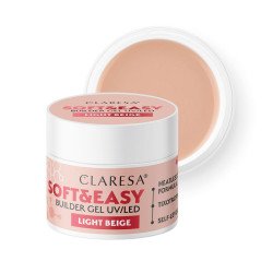 Gel de construcción Claresa Soft&Easy beige claro 90g Gel de construcción Claresa Soft&Easy beige claro 90g