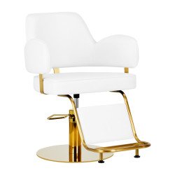 Silla de peluquería Gabbiano Linz NQ Oro Blanco Silla de peluquería Gabbiano Linz NQ Oro Blanco