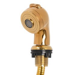 Unidad de lavado de peluquería, teléfono, dorado, grande