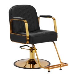 Silla de peluquería Gabbiano Acri oro – negro Silla de peluquería Gabbiano Acri oro – negro