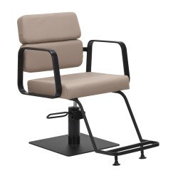 Silla de peluquería Gabbiano Porto-BM negra beige