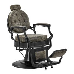 Silla de barbero Presidente Cuero Viejo Verde Silla de barbero Presidente Cuero Viejo Verde