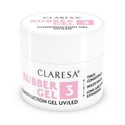 Gel de construcción de goma Claresa 3 90g Gel de construcción de goma Claresa 3 90g