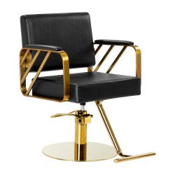 Silla de peluquería Gabbiano Genua oro negro Silla de peluquería Gabbiano Genua oro negro