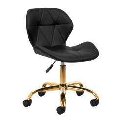 Taburete cosmético QS-06G negro Taburete cosmético QS-06G negro