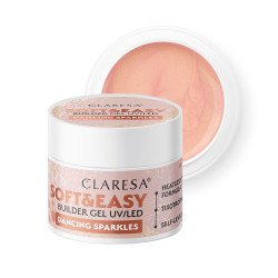 Gel constructor Claresa Soft&Easy con brillos danzantes 45g Gel constructor Claresa Soft&Easy con brillos danzantes 45g