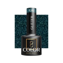 OCHO NAILS Esmalte de uñas híbrido con purpurina G16 -5 g OCHO NAILS Esmalte de uñas híbrido con purpurina G16 -5 g