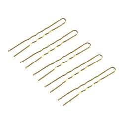 Lazos para el cabello de la peluquería E-57 120 pcs. 5.6 cm oro Lazos para el cabello de la peluquería E-57 120 pcs. 5.6 cm oro