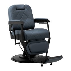 Silla de barbero Gabbiano Bruno con marco negro Grafito Silla de barbero Gabbiano Bruno con marco negro Grafito