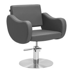 Silla de peluquería Gabbiano Sewilla Gray base INOX Silla de peluquería Gabbiano Sewilla Gray base INOX