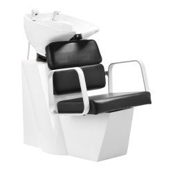 Unidad de lavado de cabello Gabbiano Porto blanco negro