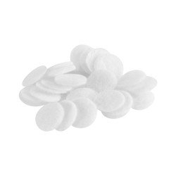 Pequeños filtros de microdermoabrasión de algodón, 40 piezas.