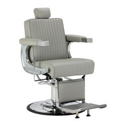 Silla de barbero Gabbiano Visionerio marco de cromo gris Silla de barbero Gabbiano Visionerio marco de cromo gris