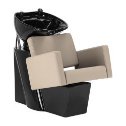 Unidad de lavado de peluquería Gabbiano Vitoria gris-beige Unidad de lavado de peluquería Gabbiano Vitoria gris-beige